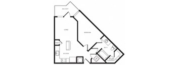 A1 floor plan at Windsor Shepherd, Texas, 77007