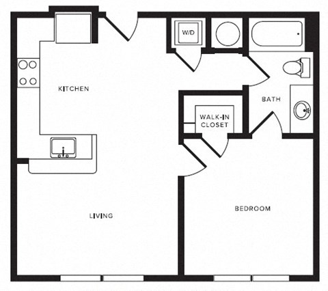 A2 floor plan at Windsor Shepherd, Texas, 77007