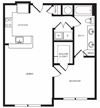 A6 floor plan at Windsor Shepherd, Texas, 77007