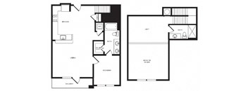 A7L floor plan at Windsor Shepherd, Texas, 77007