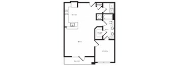 A7 floor plan at Windsor Shepherd, Texas, 77007