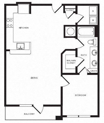 A7 floor plan at Windsor Shepherd, Texas, 77007