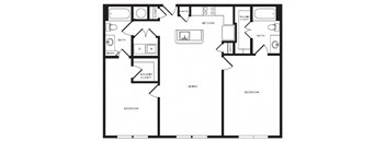 B3 floor plan at Windsor Shepherd, Texas, 77007