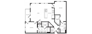 B4 floor plan at Windsor Shepherd, Texas, 77007