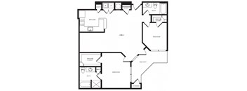 B5 floor plan at Windsor Shepherd, Texas, 77007