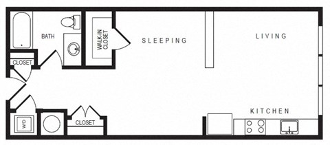 S1 floor plan at Windsor Shepherd, Texas, 77007