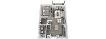 A2 3D Floor Plan  at Windsor Sugarloaf, Suwanee, 30024