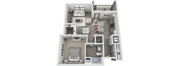 A4 3D Floor Plan at Windsor Sugarloaf, Suwanee, 30024