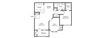 a floor plan of a house