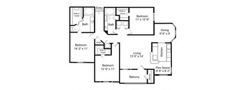 a floor plan of a house