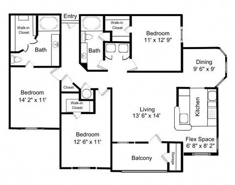 a floor plan of a house