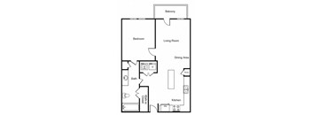 A1 Floor Plan  at Windsor West Lemmon, Dallas, Texas
