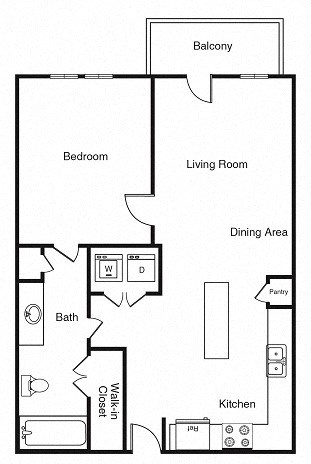 A1 Floor Plan  at Windsor West Lemmon, Dallas, Texas