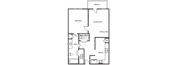 A1a Floor Plan at Windsor West Lemmon, Dallas, Texas
