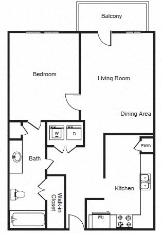 A1a Floor Plan at Windsor West Lemmon, Dallas, Texas