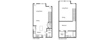 A4 Floor Plan at Windsor West Lemmon, Dallas, Texas
