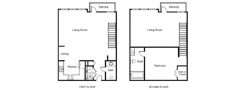 A5 Floor Plan at Windsor West Lemmon, Dallas, Texas