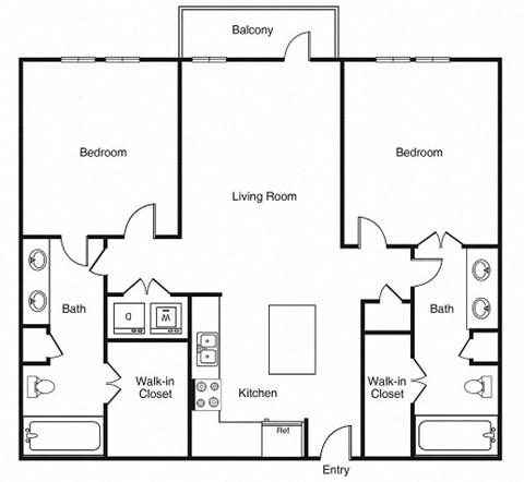 B1 Floor Plan at Windsor West Lemmon, Dallas, Texas