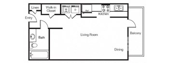 S1 Floor Plan at Windsor West Lemmon, Dallas, Texas