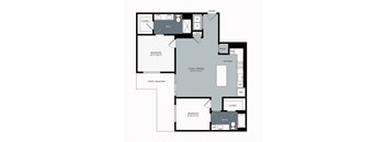 2 bed 2 bath floor plan D at Windsor West Plano Apartments, Texas