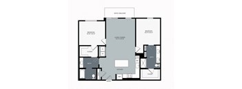 2 bed 2 bath floor plan F at Windsor West Plano Apartments, Plano , TX 75023