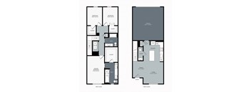 3 bed 2 bath floor plan D at Windsor West Plano Apartments, Plano , 75023