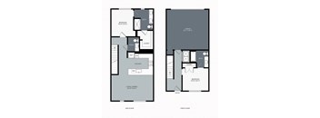 2 bed 2 bath floor plan L at Windsor West Plano Apartments, Texas, 75023