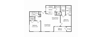 Windsor Westminster - 2D Floorplan - B2 Vertex