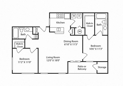 Windsor Westminster - 2D Floorplan - B2 Vertex