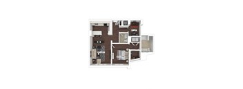 A16 floor plan at The Woodley, Washington, DC 20008