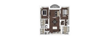 B3(3) floor plan at The Woodley, Washington, DC 20008