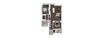 B4(5) floor plan at The Woodley, 2700 Woodley Road, NW, Washington, DC