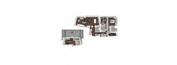 B8(2) floor plan at The Woodley, 2700 Woodley Road, NW, Washington, DC