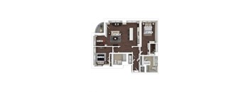 B10 floor plan at The Woodley, 2700 Woodley Road, NW, 20008