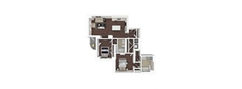B1(4) floor plan at The Woodley, Washington, DC