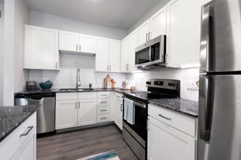 Refrigerator And Kitchen Appliances at Yaupon by Windsor, Austin, TX, 78736