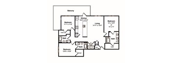 3 Bed 3 Bath Floor Plan at Yaupon by Windsor, Austin
