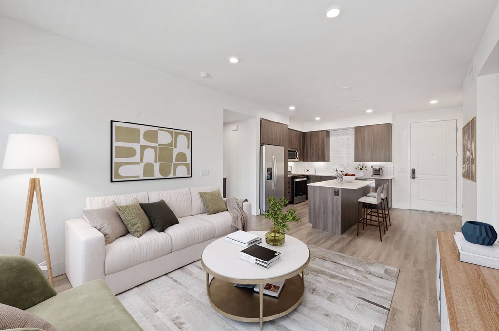 Spacious living room with ample space for entertaining at Windsor Rancho PQ in San Diego, CA, 92129