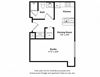 Bodden floor plan Bodden floor plan at Tera Apartments, Kirkland, WA