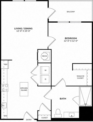 Floor Plan at Morningside Atlanta by Windsor, Georgia, 30324