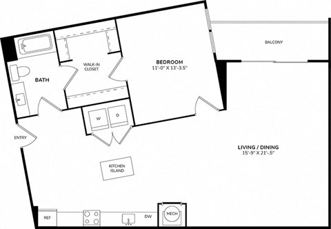 Floor Plan at Morningside Atlanta by Windsor, Georgia, 30324