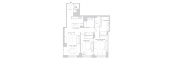 the floor plan of the apartment