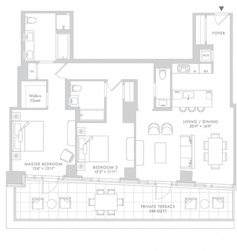 a black and white diagram of a wooden structure with rows of arrows on it