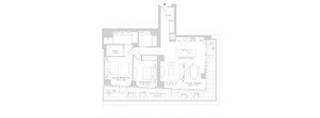 the floor plan of the house with the furniture on it