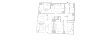 the floor plan of the apartment