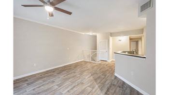 Wood Floor Living Room at Windsor Coral Springs, Florida, 33067