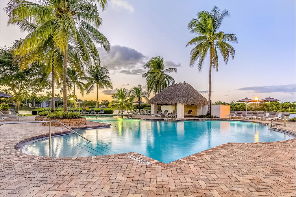 Swimming Pool And Sundeck at The Winston by Windsor, Pembroke Pines, Florida