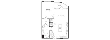 A black and white image of a house floor plan.