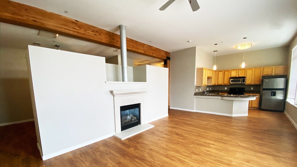 Plank flooring at The District, Denver, CO