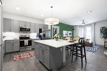 Our chef-inspired kitchens include designer finishes and stainless steel appliances Our chef-inspired kitchens include designer finishes and stainless steel appliances at Yaupon by Windsor, Austin, Texas - Photo Gallery 4